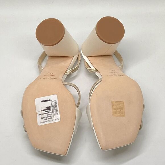 Jimmy Choo Plum Satin & Glitter Slingback Sandals size 38.5 - Picture 11 of 12